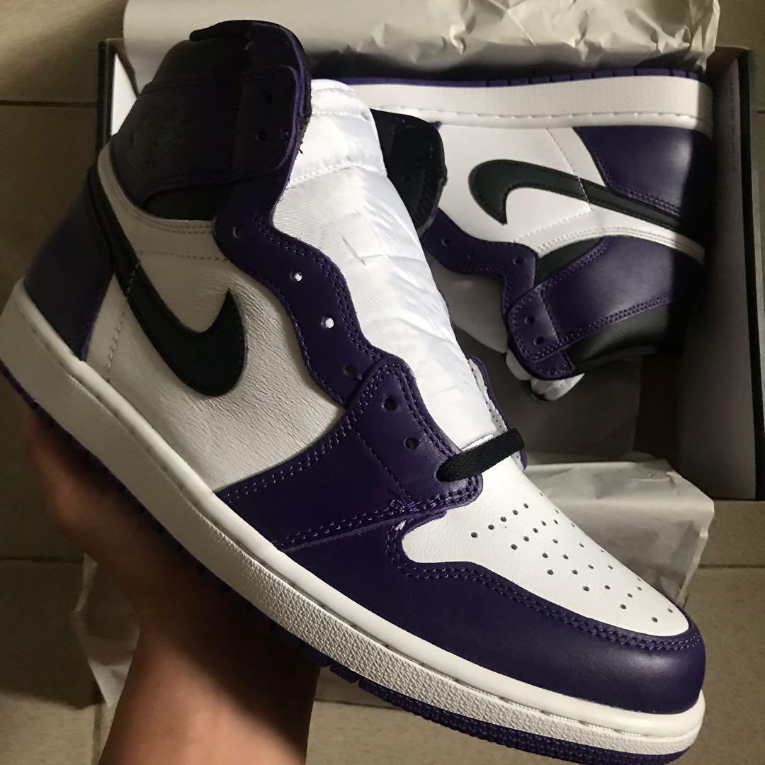 jordan 1 court purple size 8