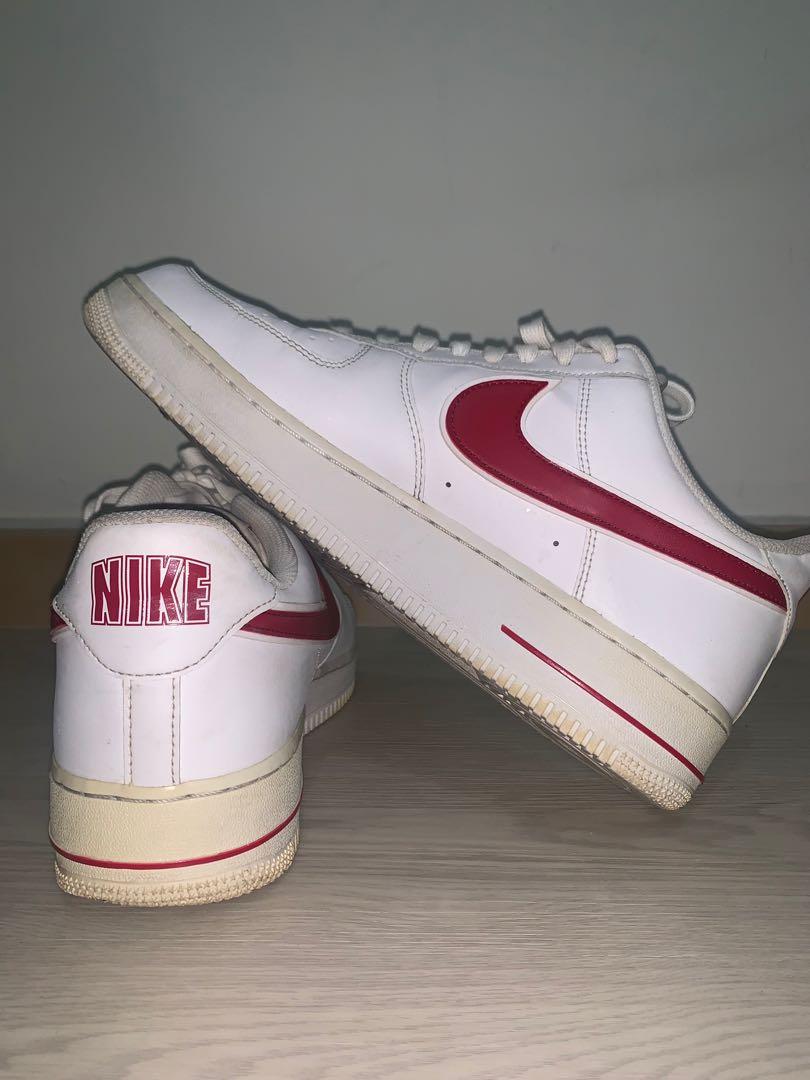 AIRFORCE1 Red Tick, Women's Fashion 