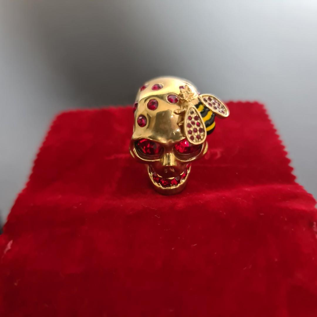 Alexander mcqueen men's outlet skull ring