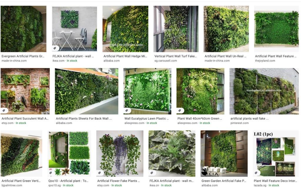 Artificial Grass Plants Wall Furniture Home Living Home Decor Artificial Plants Flowers On Carousell