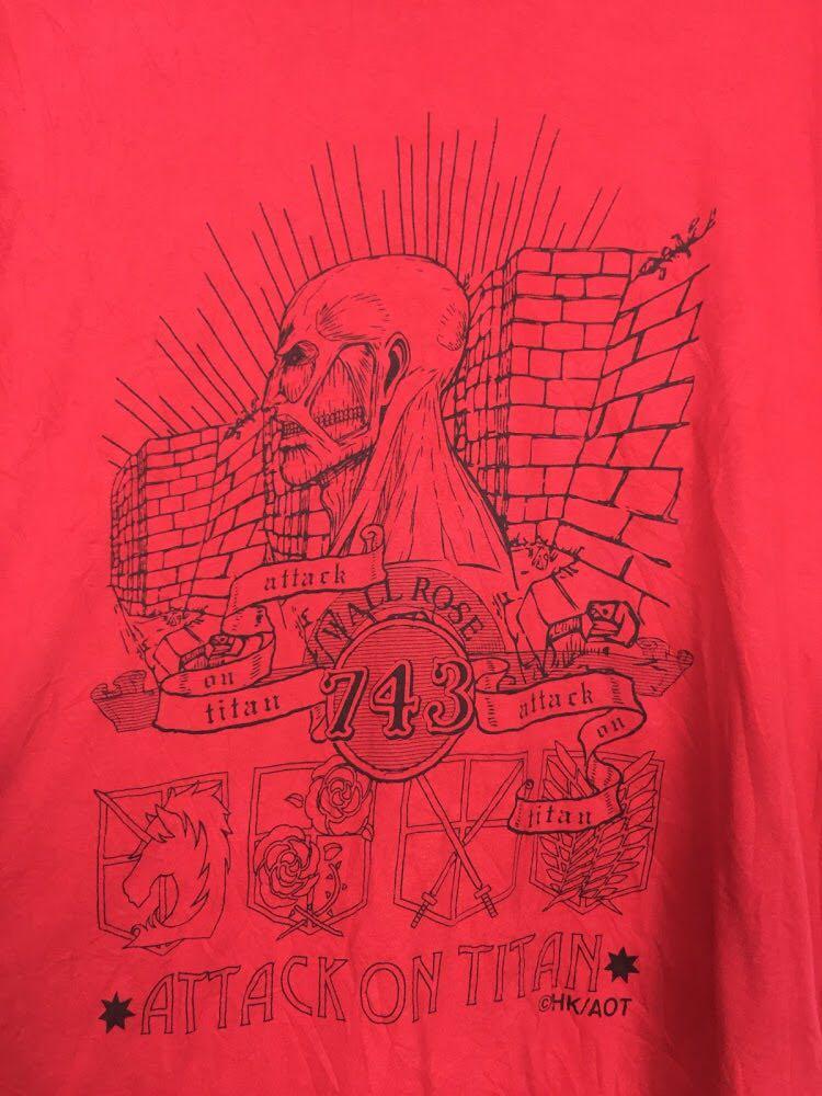 Attack On Titan Wall Rose 743 Anime Japanese Shirt Women S