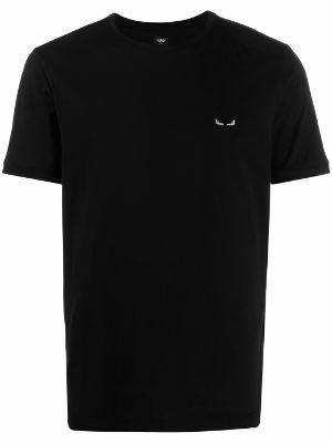 Authentic Fendi Eyes Logo T Shirt Black Men S Fashion Clothes Tops On Carousell
