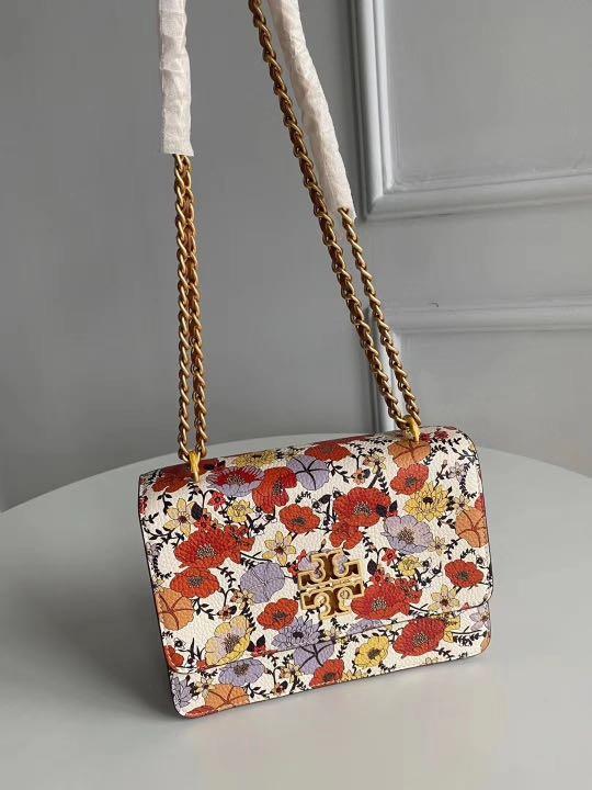 Authentic Tory Burch Miller metal women sling floral bag, Luxury, Bags &  Wallets on Carousell