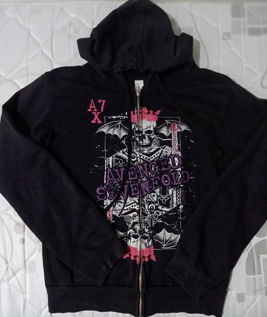 avenged sevenfold zip up hoodie