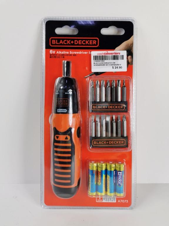 Black and on sale decker alkaline screwdriver