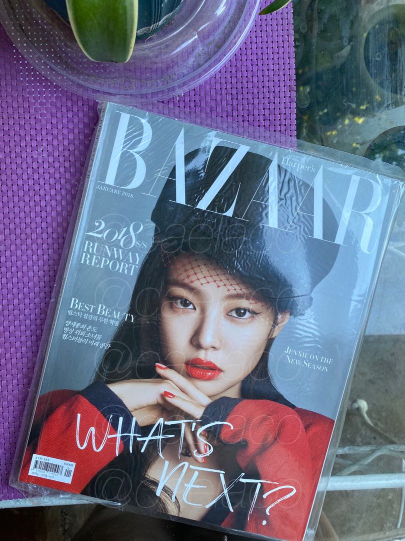 BLACKPINK JENNIE cover Harper’s Bazaar Magazine Korea, Hobbies & Toys ...