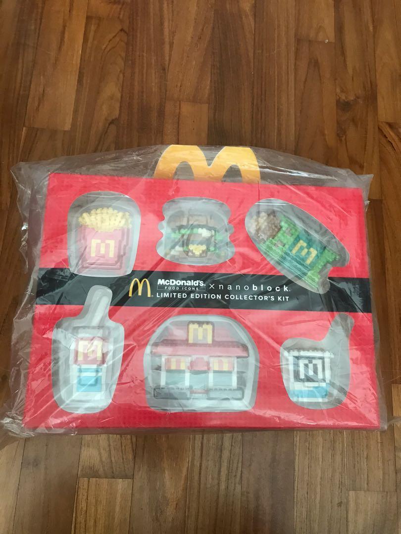 BNIB McDonald’s food icons nanoblocks - Limited Edition Collector’s Kit ...