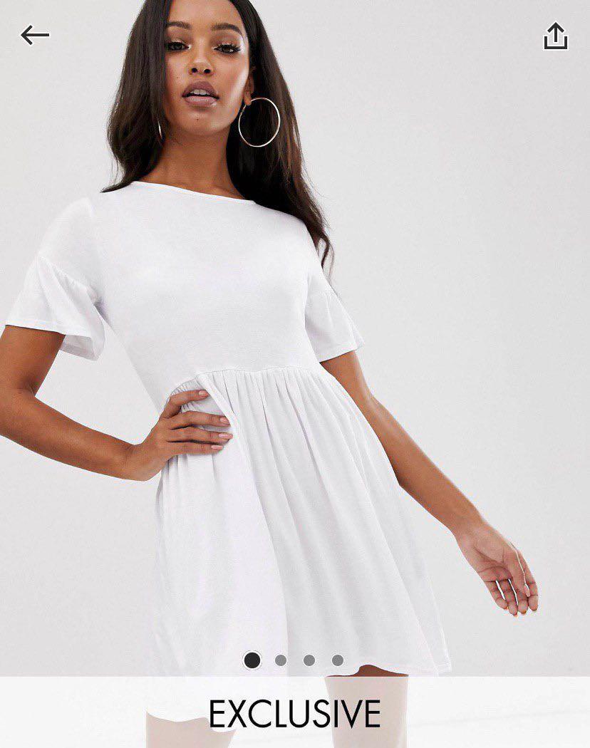 boohoo white dress