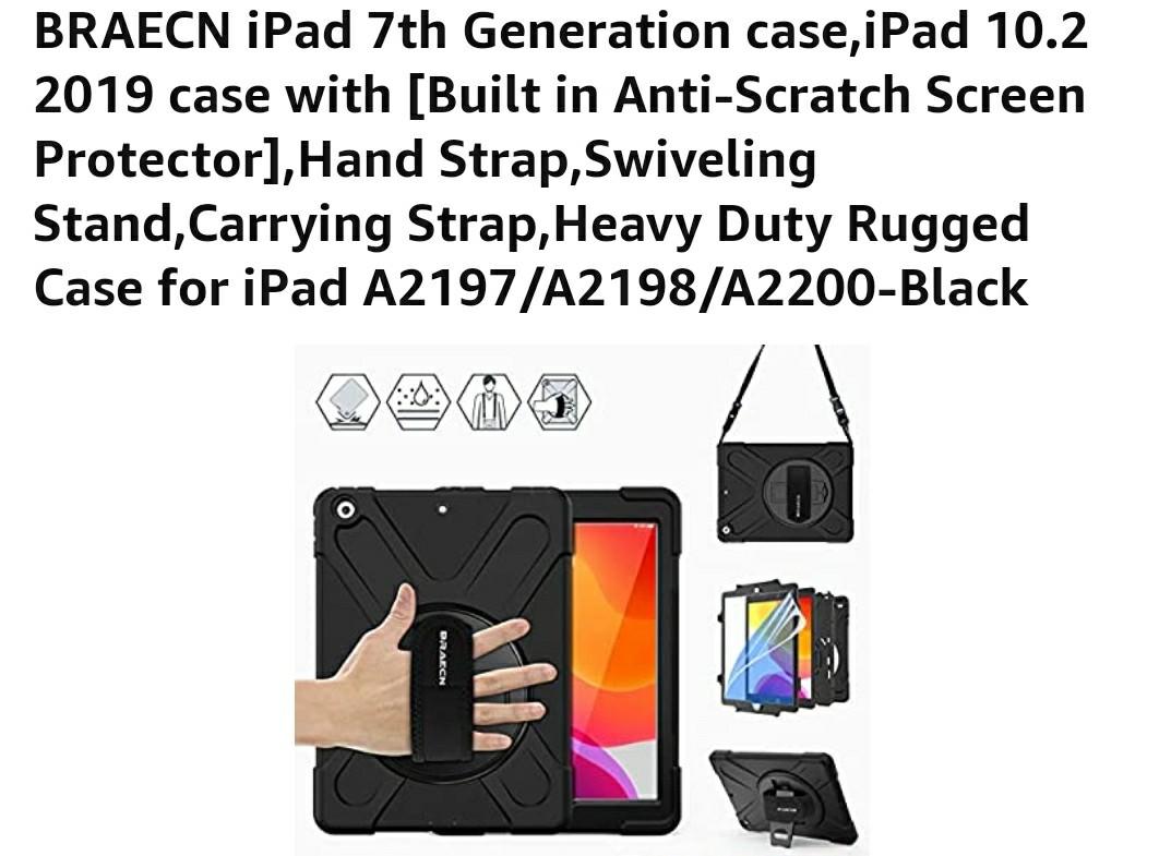 Braecn Ipad 7th Generation Case With Strap BRAECN For IPad Case