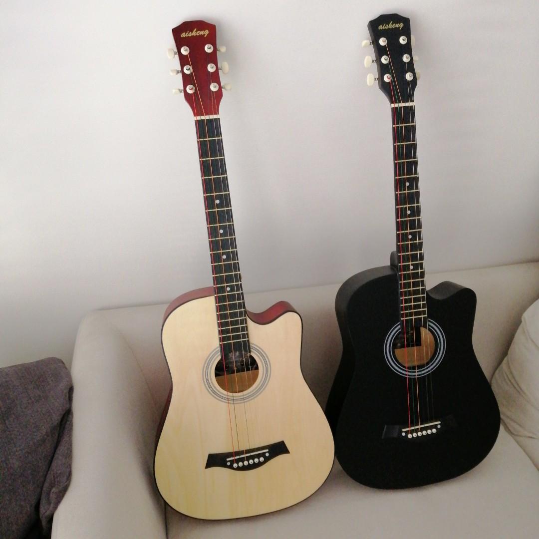 38 Inch Electric Acoustic Guitar - Brand New 38 Inch Beginner Acoustic Guitar Cut Away Music Media Music Instruments On Carousell