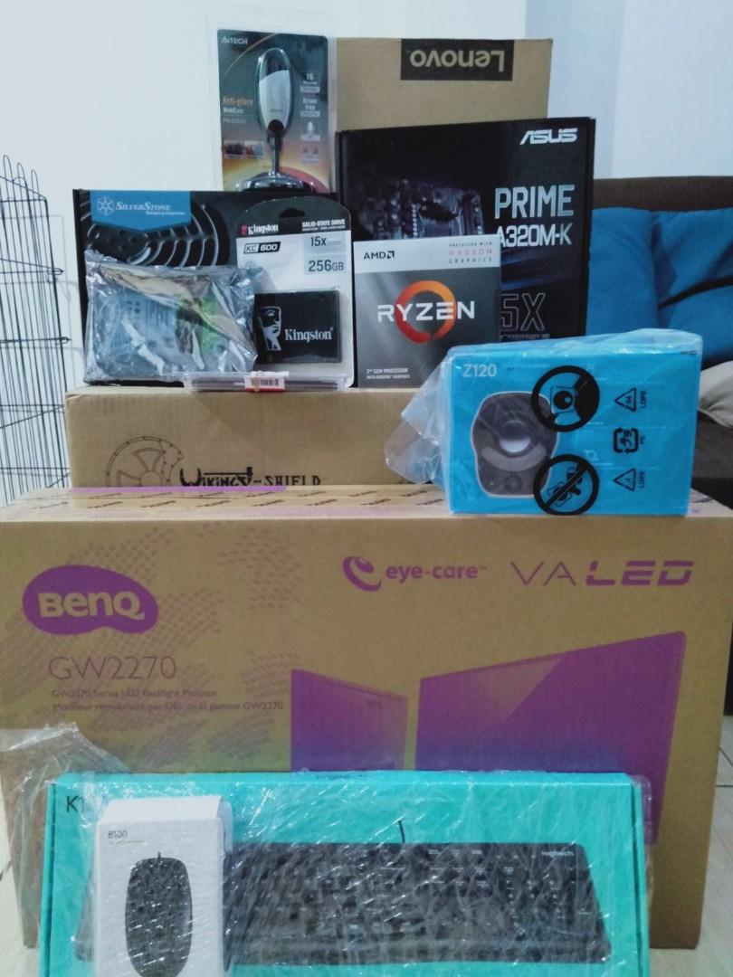 Brand New Desktop Set (Category: Desktops) located in Las Pinas. Submitted by ibgAg (Listing ID 1012149564, Image 3). Description: NEED A PC? ✔for your kids' online class? ✔for your work from home arrangements? ✔for gaming? We can assemble one for you❗❗❗ Price depends on the specs and parts available. You can have it customized based on your preferred specs. Price starts at 15K**. ⚠️For faster transaction, contact us thru Viber ( 0906-3616573) so