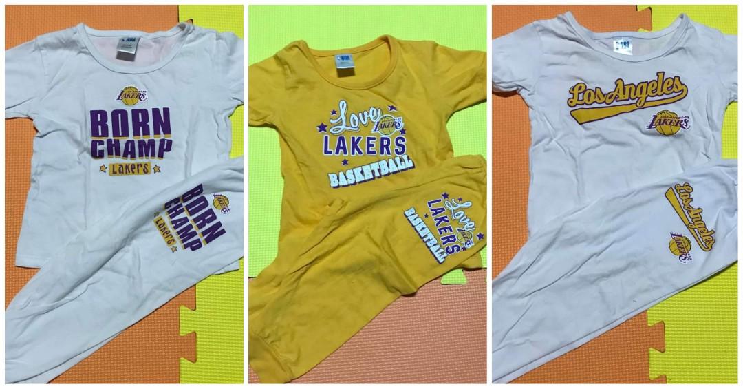 Bundle Nba Lakers Pajama Babies Kids Babies Apparel On Carousell