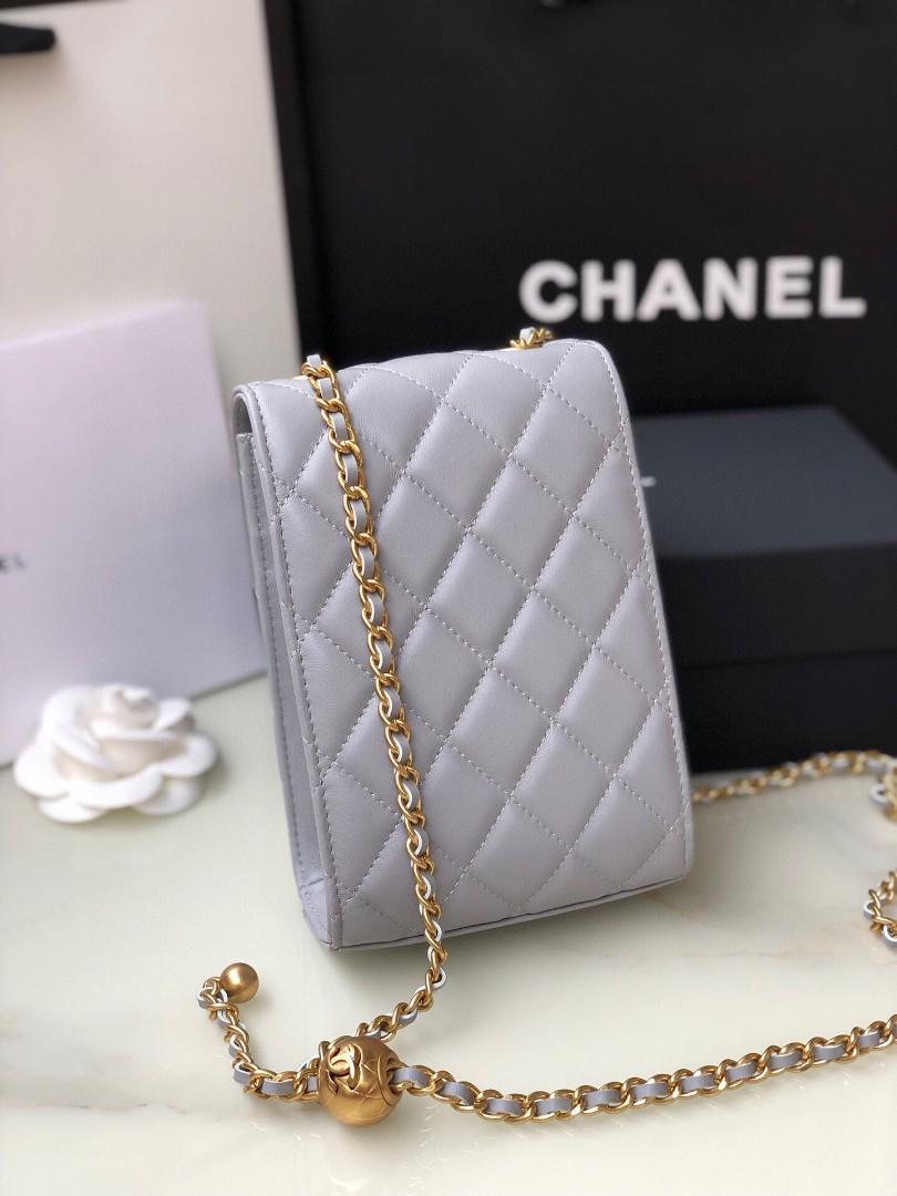 Chanel SLG Phone On Chain Flap 22K Pink Caviar with Gold Hardware New in  Box CMA001