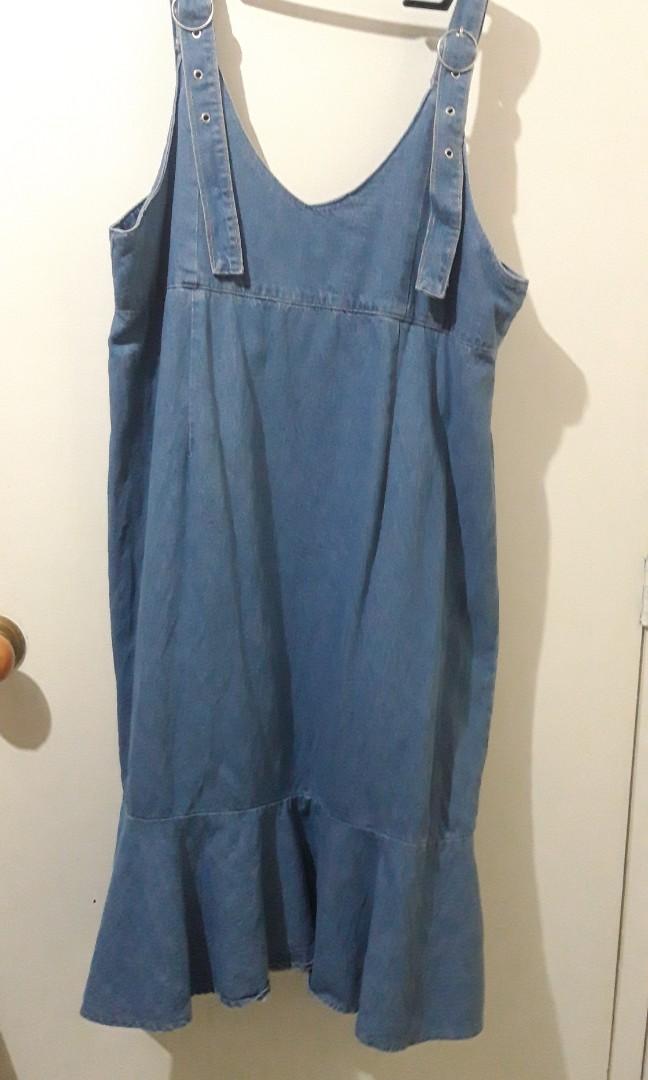 jean jumper dress plus size