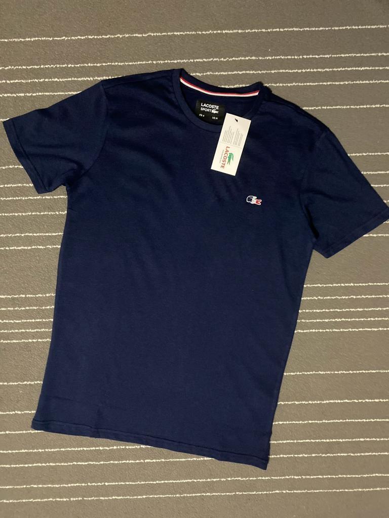 navy lacoste shirt
