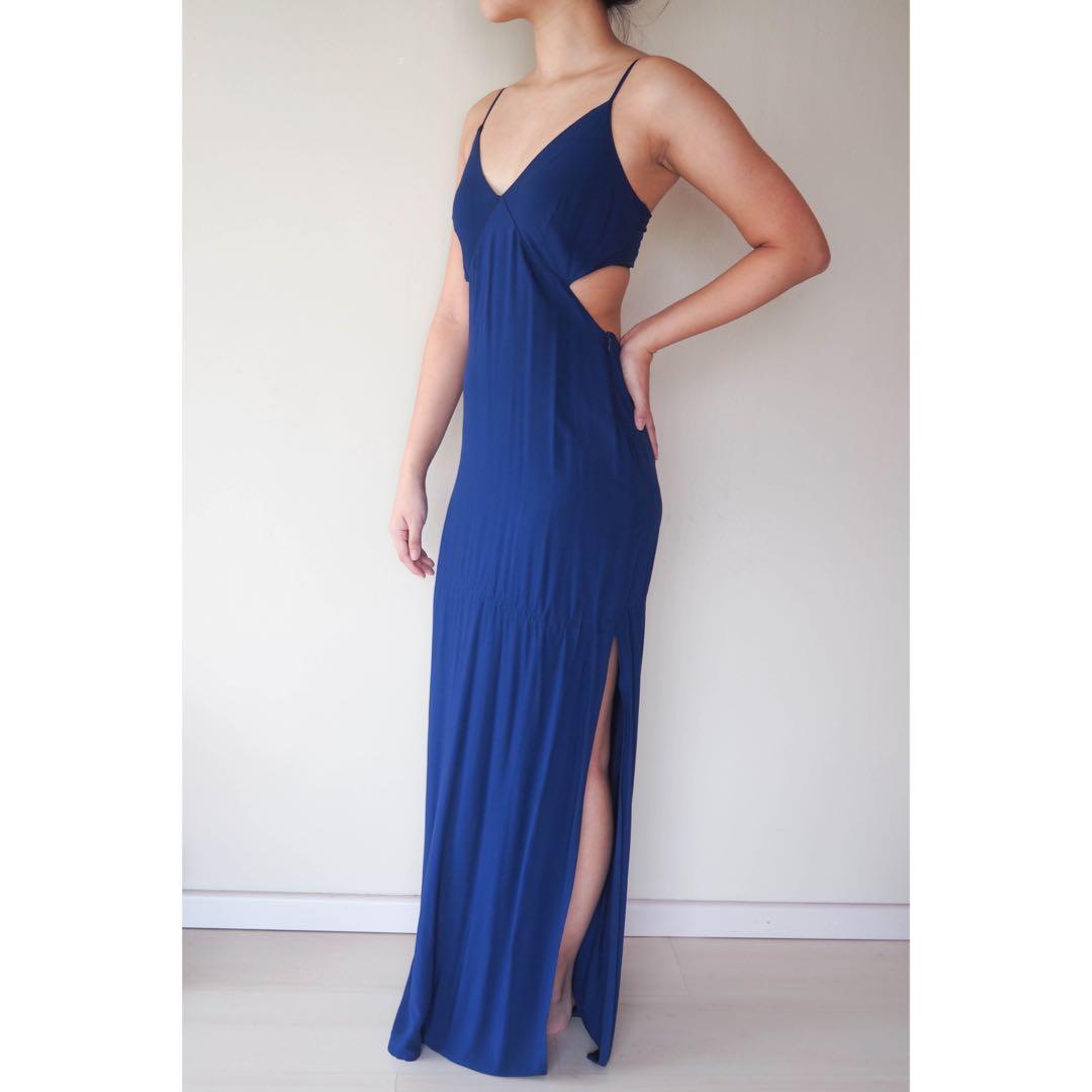 Royal blue maxi dress forever 21 store