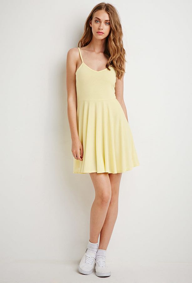 forever 21 yellow dress