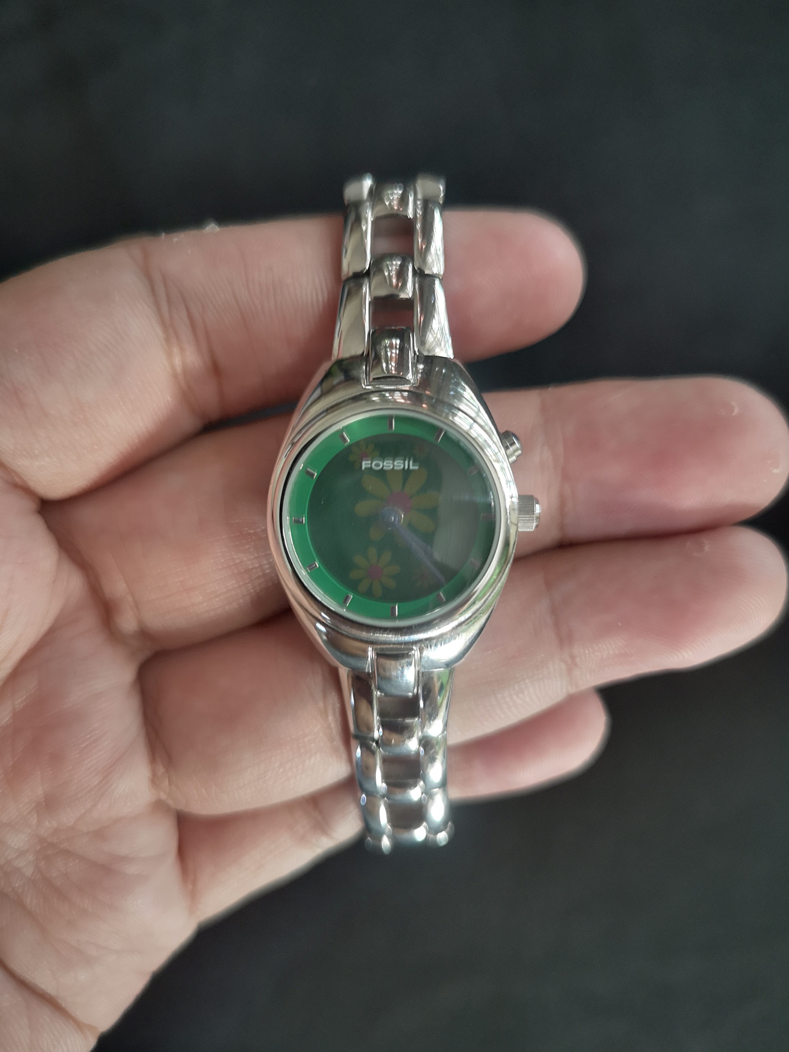 Fossil big tic ladies watch clearance