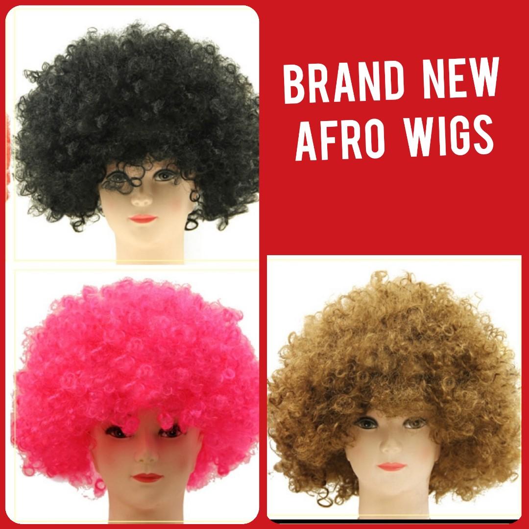 light brown afro wig