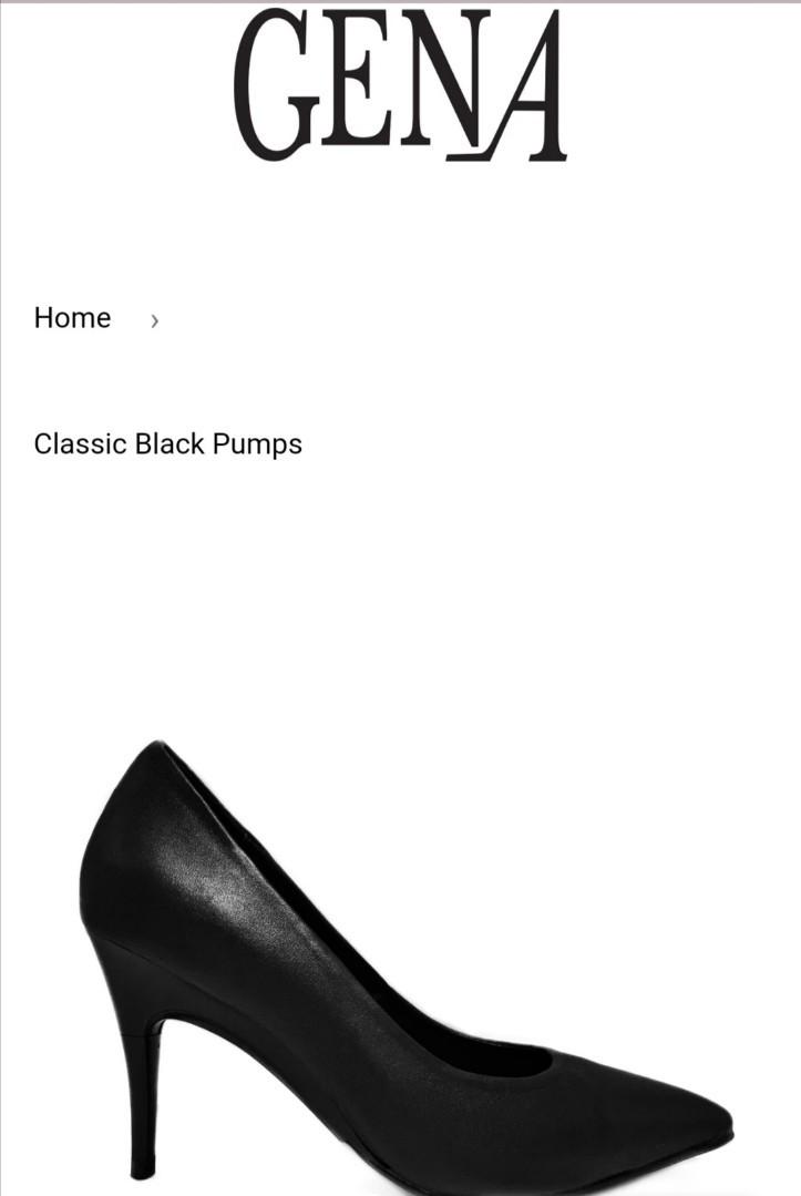 classic black pumps