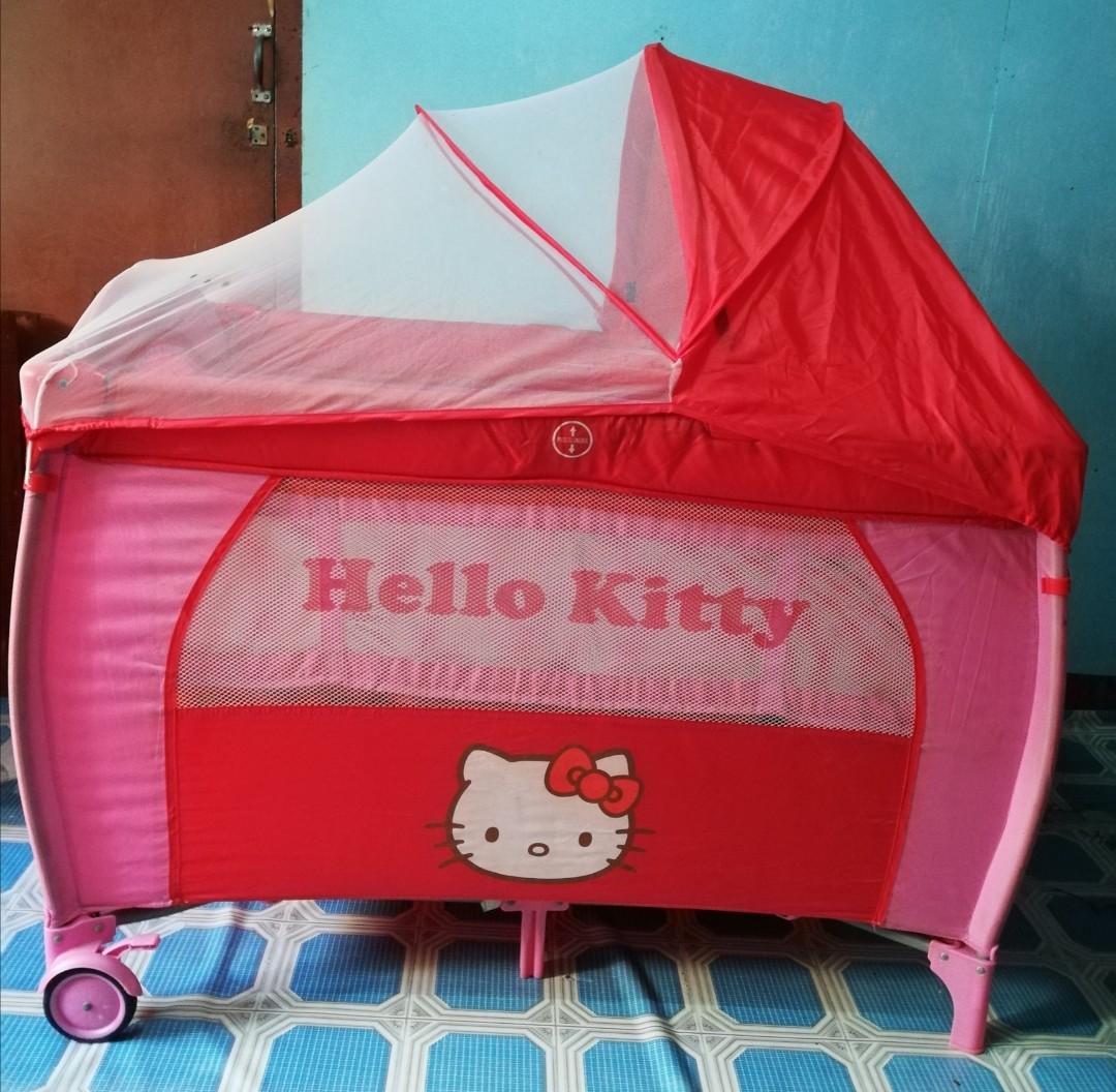 Hello kitty crib playpen Babies Kids Baby Nursery Kids