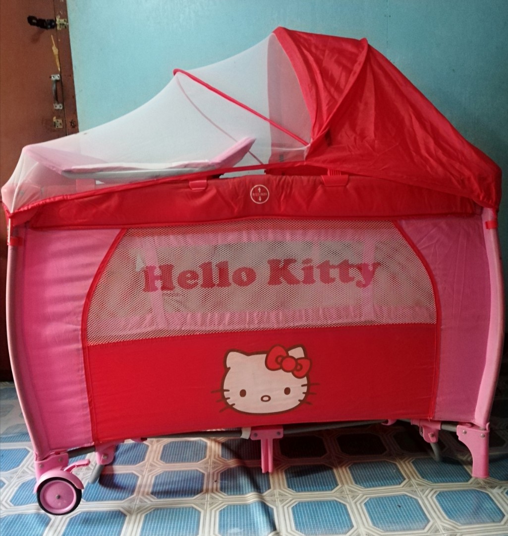 Hello kitty crib playpen Babies Kids Baby Nursery Kids