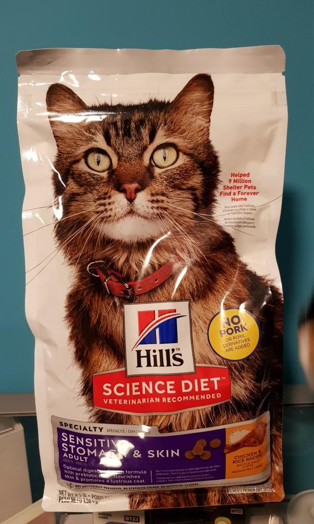 Hill S Science Diet Sensitive Stomach Skin Adult Pet Supplies For Cats Cat Food On Carousell