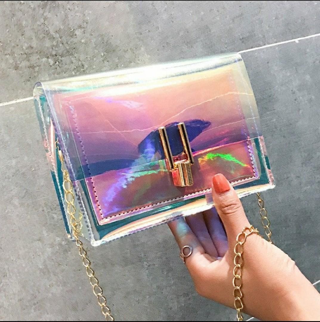 hologram sling bag