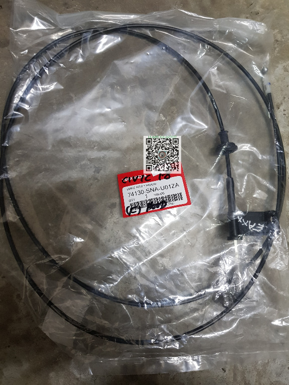 HONDA Civic CRV Front Hood Lock Release Cable tali bonet bonnet wire ...