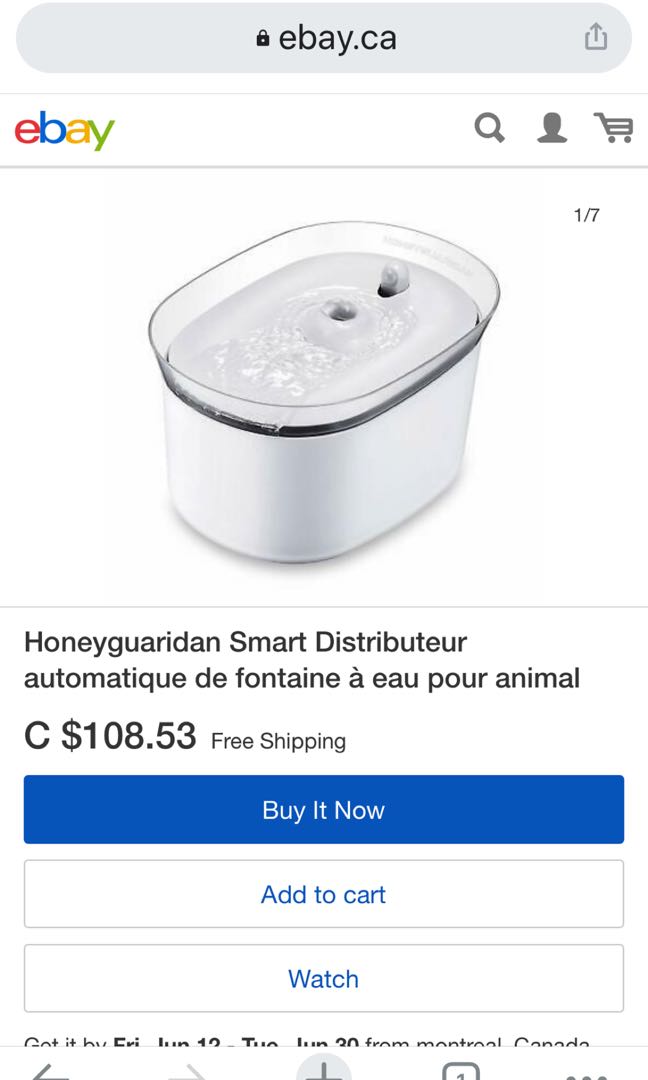 HoneyGuaridan W25 Smart Automatic Pet Water Fountain Dispenser