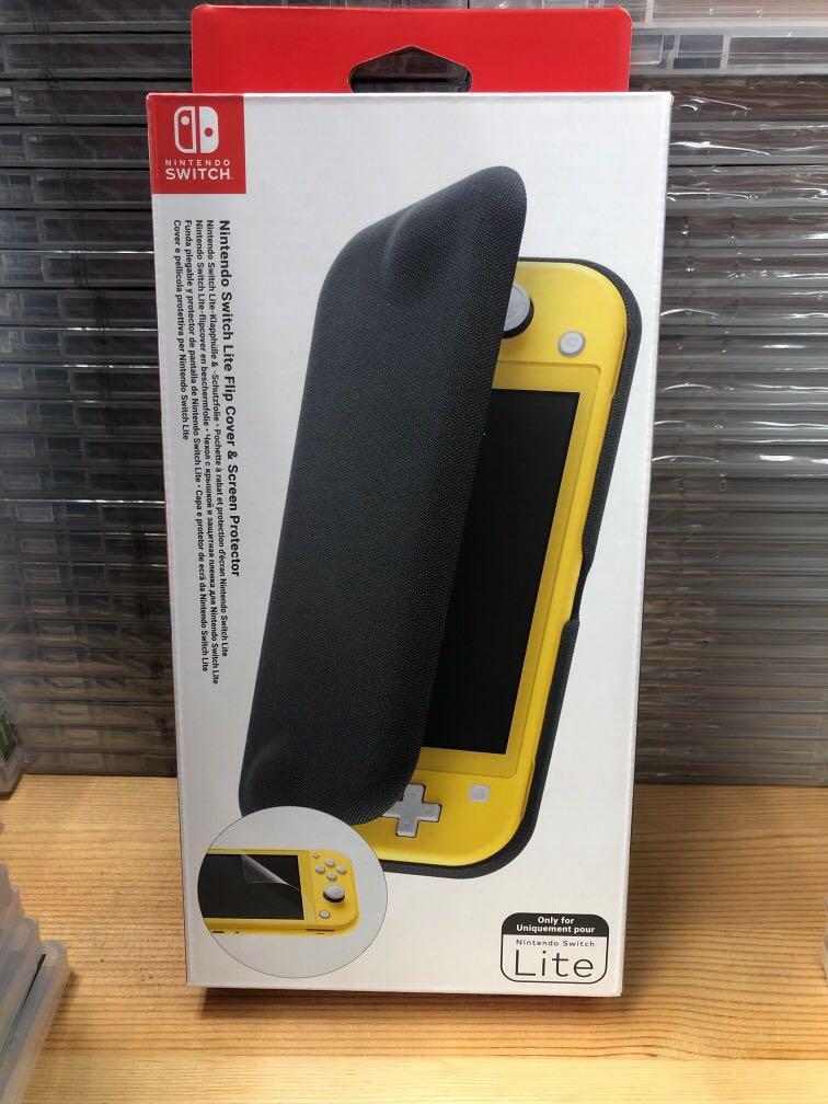 nintendo switch lite flip cover and screen protector