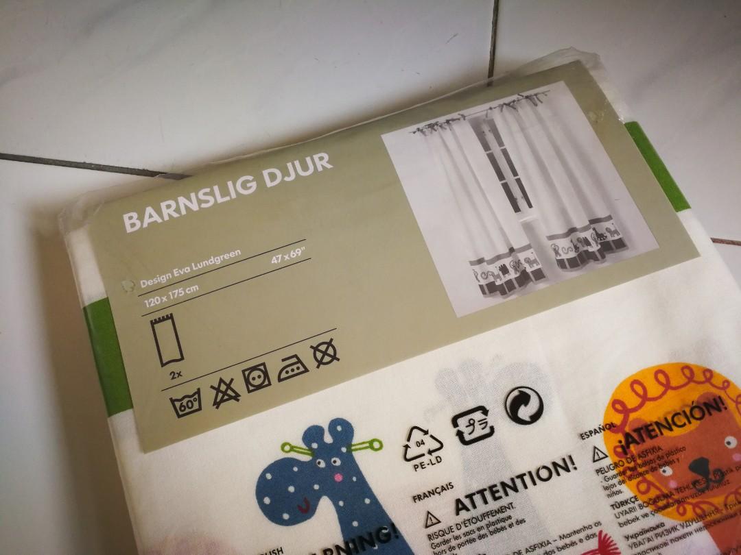 Ikea Barnslig Djur Curtain Home Furniture Others On Carousell