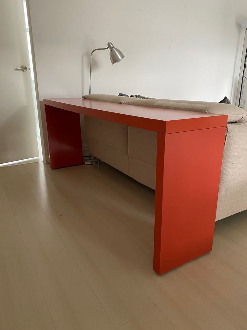 ikea malm occasional table has wheels furniture home living furniture tables sets on carousell