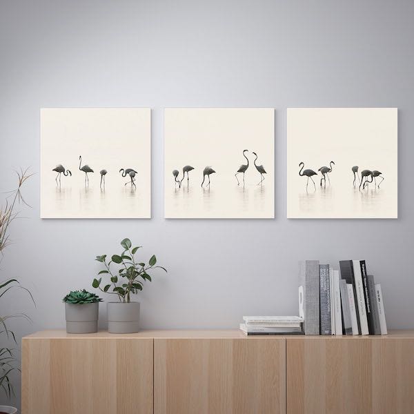 Ikea Pjatteryd Flamingo Picture Home Furniture Home Decor On Carousell
