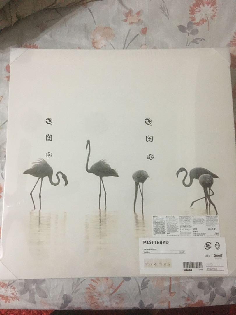 Ikea Pjatteryd Flamingo Picture Home Furniture Home Decor On Carousell