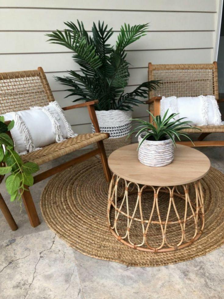 Ikea Rattan Coffee Side Table Home Furniture Furniture On Carousell