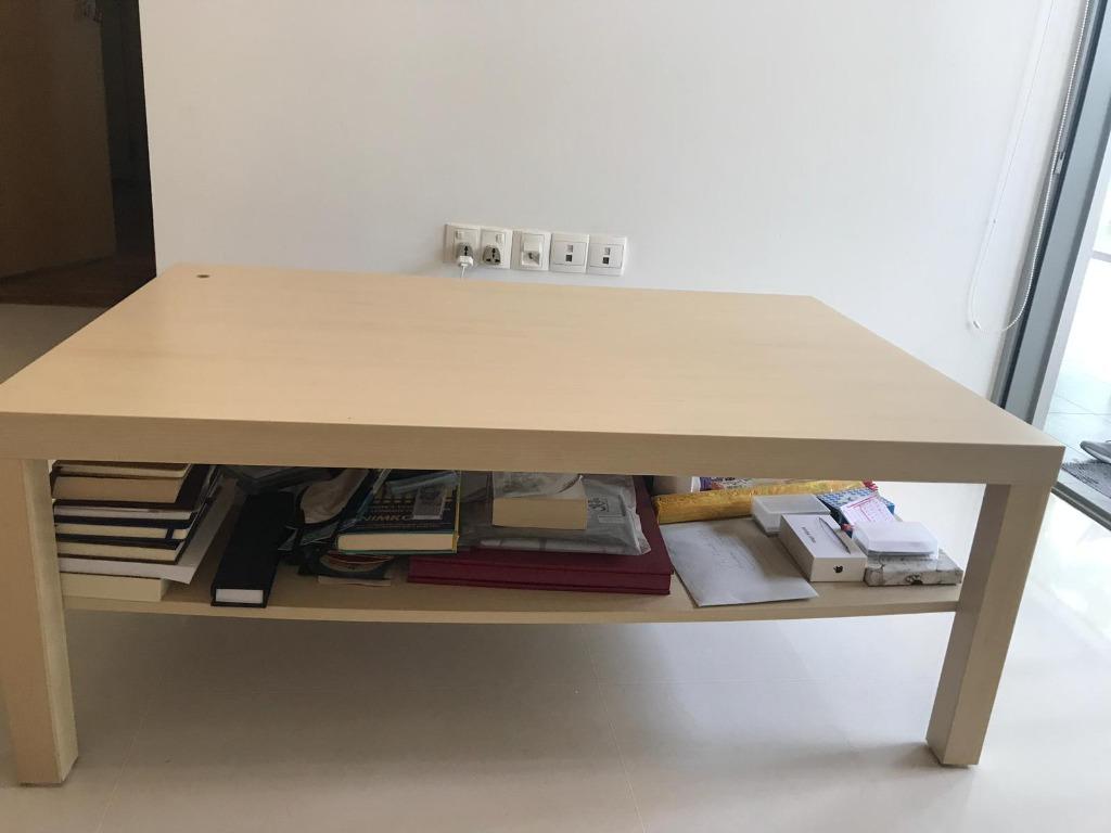 Coffee Table Lack IKEA white stained oak effect