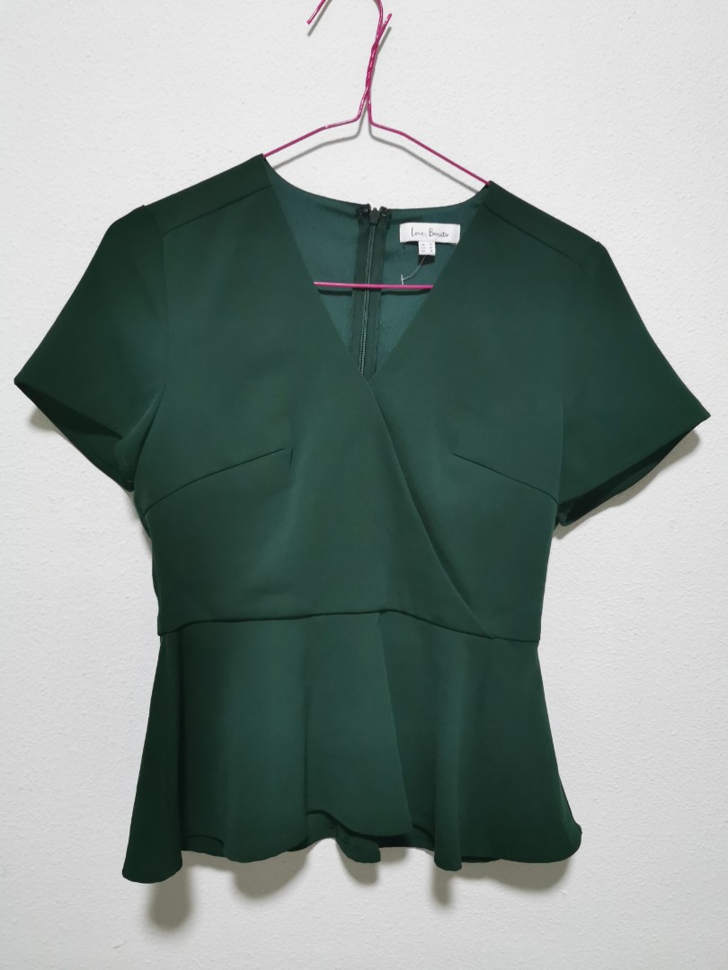 green peplum
