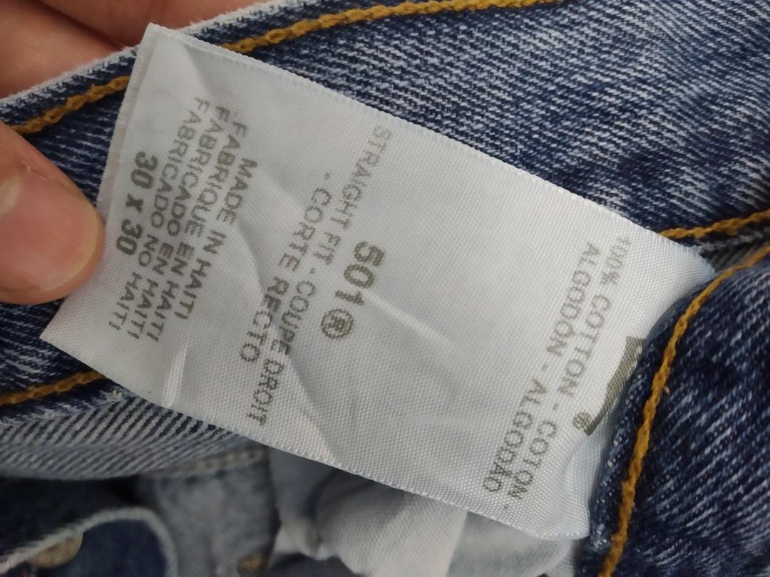 Levis 501 made in haiti, Men's Fashion, Bottoms, Jeans on Carousell