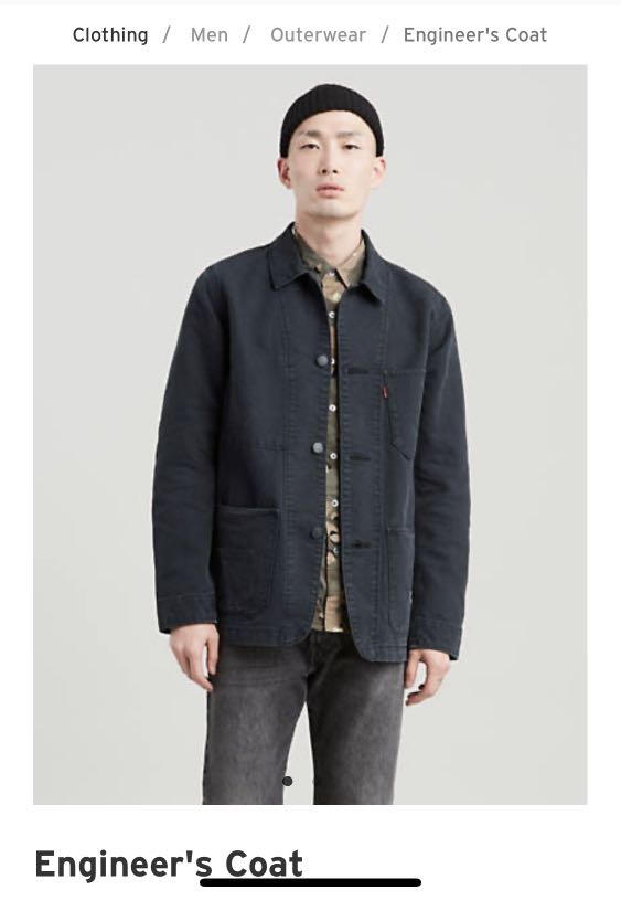 Mens levi engineer jacket on sale