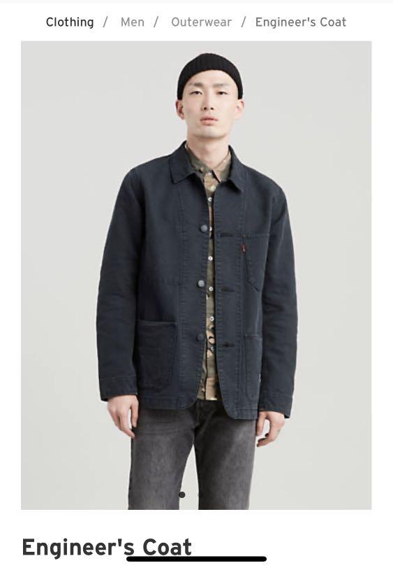 Levi s Engineer Coat Black Men s Fashion Coats Jackets and
