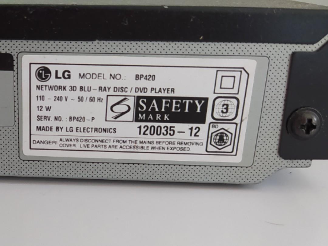 LG blu ray Dvd player..BP420..with RCA outputs, TV & Home Appliances, TV & Entertainment