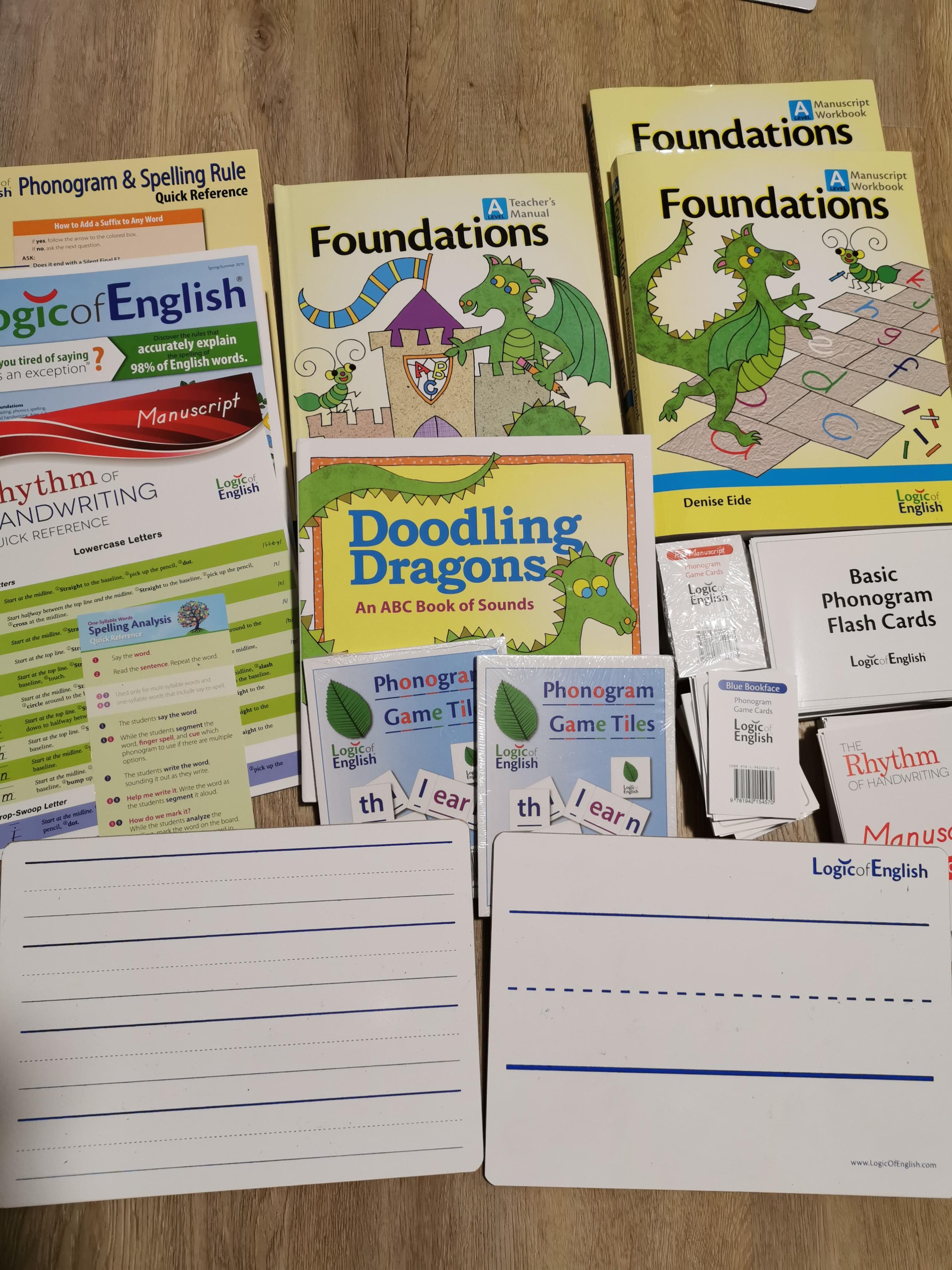 Logic of English Foundations A (full set & 1 extra set of whiteboard