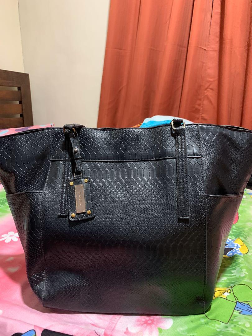 Mango croc effect tote bag shop