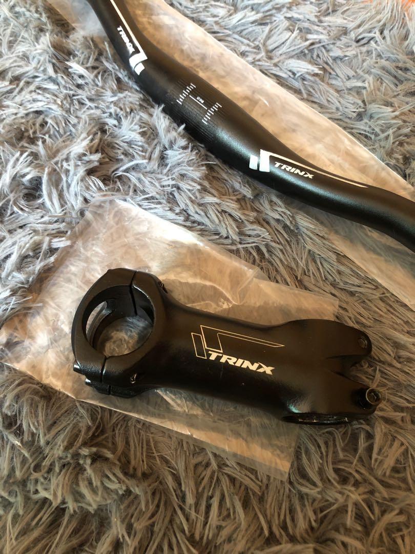 MTB Handle bar + Stem (Category: Parts & Accessories) located in Singapore. Submitted by xxshinobi (Listing ID 1012140721, Image 2). Description: 680mm Took off from a brand new bicycle *Not for fussy buyer .