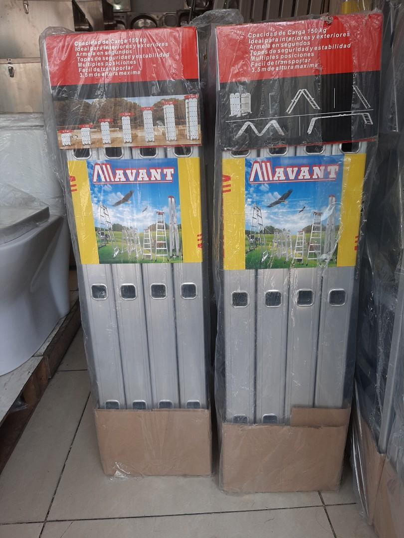 Multi purpose Ladder (Category: Ladders & Steps) located in Manila. Submitted by gigalightss (Listing ID 1012156058, Image 1). Description: Aluminum Multi Purpose Ladder price start @ 3,500 12ft php 3,500 16ft php 4,000 20ft pho 4,800 Brand:Avant /Golden Dragon Capacity: 150kg cash on delivery in metro manila Area for more question kindly Contact me @ 09072392595.