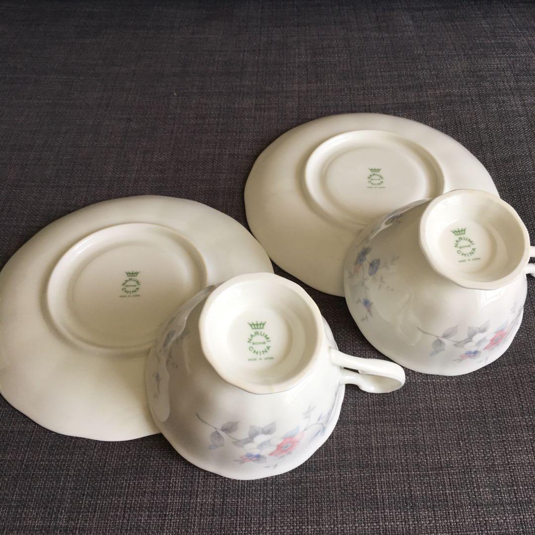 Narumi Bone China 2 sets Teacup with Saucer, Furniture & Home Living