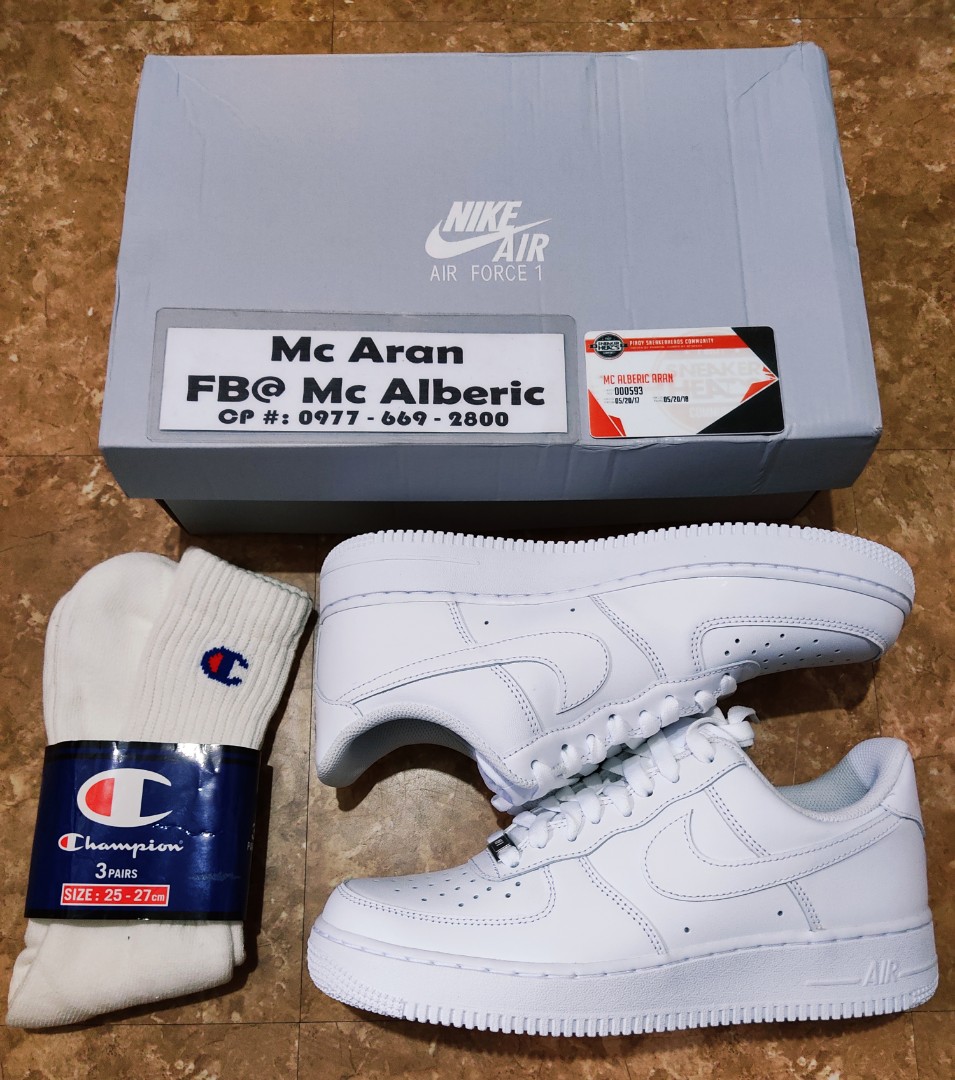 Nike Air Force 1 Low Triple White, Men's Fashion, Footwear, Sneakers on  Carousell