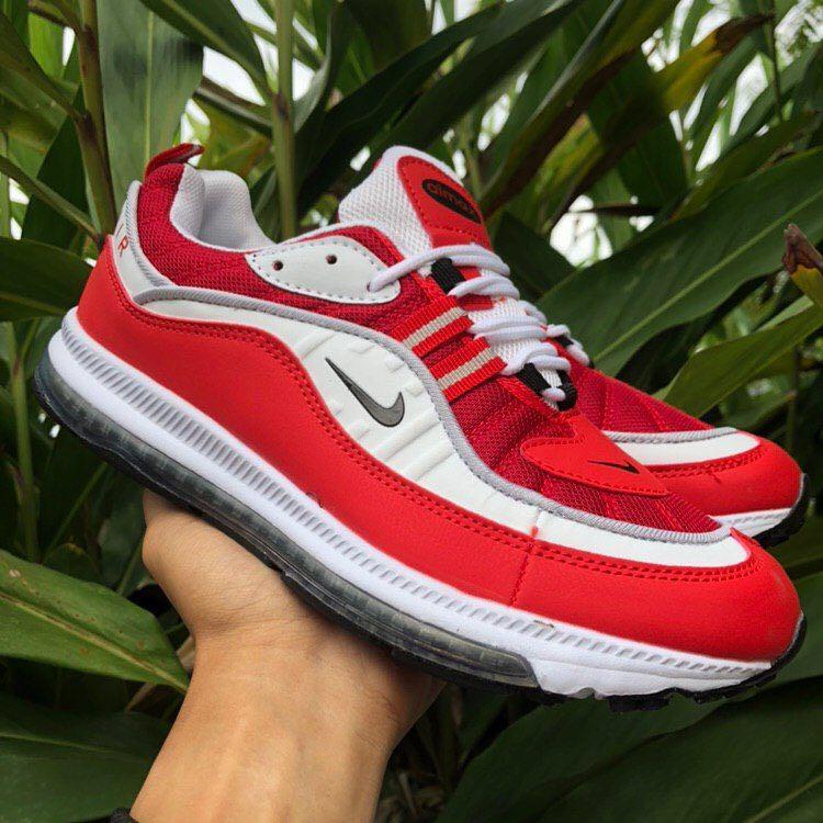 red and white nike 98