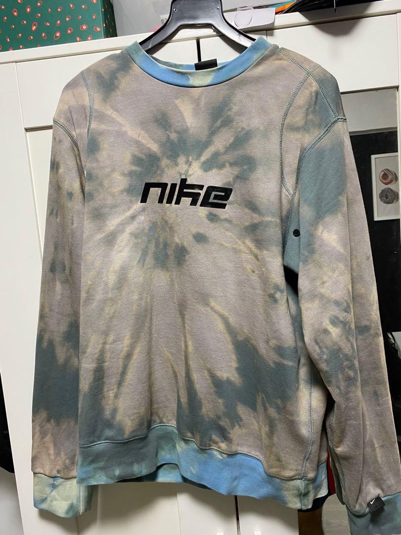 Wallpaper Nike Bleach Tie Dye Pullover Shirt Men S Fashion Clothes For iPhone